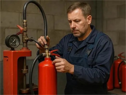 Обучение зарядчиков огнетушителей